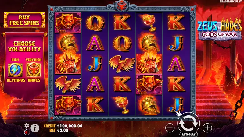 Zeus vs Hades Gods of War Slot Review and Demo