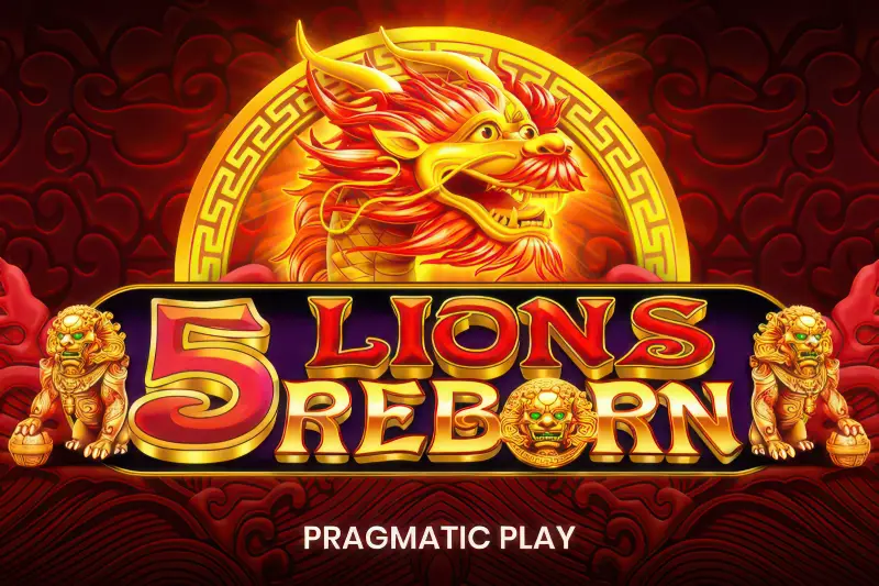 5 Lions Reborn slot artwork