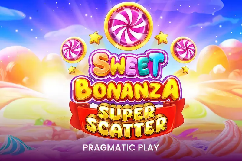 Sweet Bonanza Super Scatter slot artwork