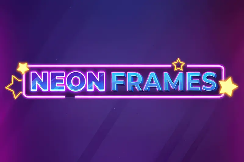 Neon Frames slot artwork