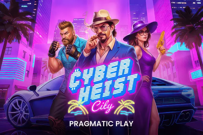 Cyber Heist City slot artwork