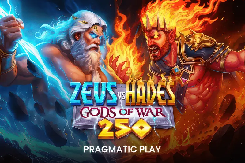 Zeus vs Hades – Gods of War 250 slot artwork